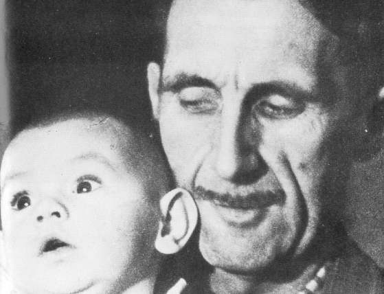 George Orwell and son Richard